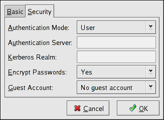 Configuring Security Server Settings